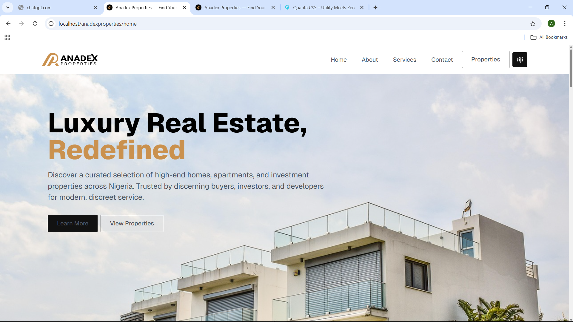 Anadex Properties screenshot